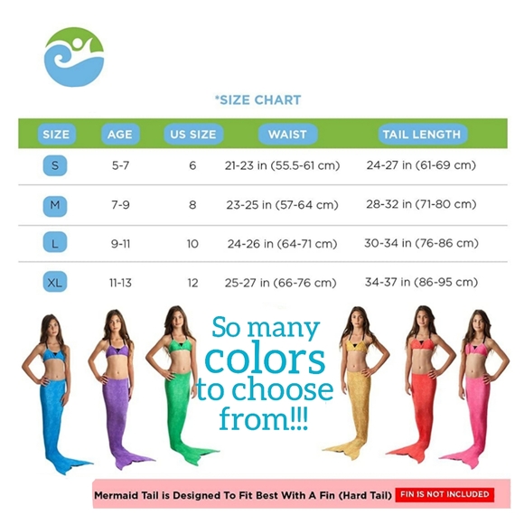 3 piece swimming mermaid set yellow - Picture 6 of 8